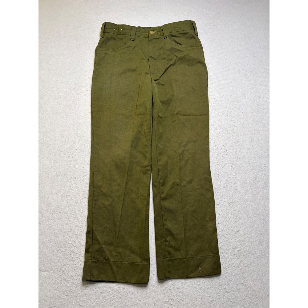 Terry Mfg Co Trousers Mens 32 Olive Green Flame Resistant Aramid Military 80s